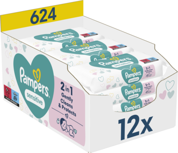 ROSS-2095595_main-1-1.png PAMPERS Sensitive chusteczki nawilzane dla dzieci 12x52 szt