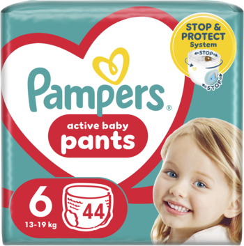 PAMPERS Pants pieluchomajtki rozm6 13 19kg 44 szt