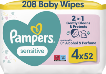 ROSS-317315_main-1-1.png PAMPERS Sensitive chusteczki nawilzane dla dzieci 4 x 52 szt